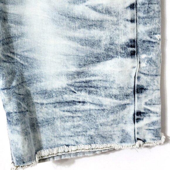 Evolution In Design Mens Denim Cutoff Shorts Size 36 Distressed Acid Wash Urban - Picture 7 of 14